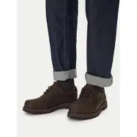 Timberland für Herren. TB0A69T9W011 Wasserdichte Schnürschuhe aus Leder Britton Road dunkelbraun (44.5), Wohnung, Schnürsenkel, Lässig, Nach