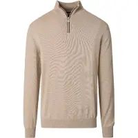 Casamoda Halfzip Pullover Solid Beige
