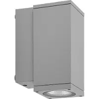 Deko-light LED Aussenwandleuchte ShoreLine Pro Square, dimmbar, alu / grau / zink, Aluminium, Modern, LED Wandleuchte außen