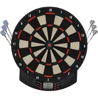 HOMCOM Elektronische Dartboard Dartscheibe Dart-set mit 6 Darts Soundeffekte