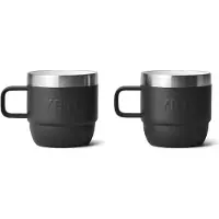 Yeti Rambler Stackable Mugs 6oz, Black, stapelbare Thermotasse, 177 ml