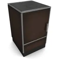 Glutos Küchenofen HH 03 S | 7 kW | Braun | Scharnier links