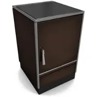 Glutos Küchenofen | HH 03 G | 7 kW | Braun | Scharnier rechts