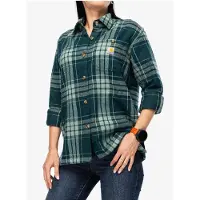 Carhartt Hemd Tencel Fiber Series Loose Twill Plaid Shirt Damen Greenstone-L