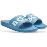 BOSS für Herren. 50536835 Hausschuhe Aryeh blau (41), Wohnung, Keine, Strandbekleidung, Türkis