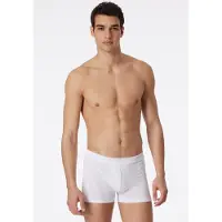 Schiesser Boxershorts Herren 145136 Long Life Rib White-M