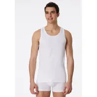Schiesser Unterhemd "Long Life Rib" mit Rundhalsausschnitt, Cotton-Mix