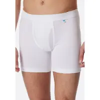 Schiesser Boxershort Herren 172472 Long Life Rib White-XL
