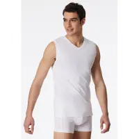 Schiesser Tanktop "Long Life Cotton" mit V-Ausschnitt, Cotton-Mix