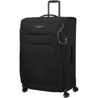 Samsonite Spark Sng Eco, Karre, Soft Shell, Schwarz, Kabine, 4 Rad/Räder, Zahlenschloss