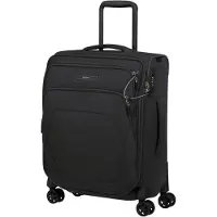 Samsonite Spark Sng Eco, Karre, Soft Shell, Schwarz, Kabine, 4 Rad/Räder, Zahlenschloss