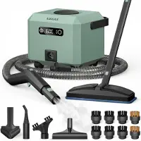 LUMAN Dampfreiniger MAX 2600W – 4,3 Bar Dampfdruck – 60 Min. Dampfdauer – 2,5L Wassertank – Teppichreiniger - Sofareiniger & Fleckenreiniger – Grün