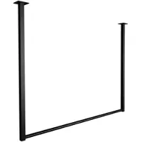 CLP Kleiderstange Fenton I Kleiderständer für Deckenmontage I Garderobenstange aus Metall I für Flur, Garderobe und Schlafzimmer