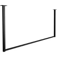 CLP Kleiderstange Fenton I Kleiderständer für Deckenmontage I Garderobenstange aus Metall I für Flur, Garderobe und Schlafzimmer