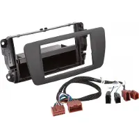 ACV Autoradio-Facette 1DIN - - Seat Ibiza 6J FL - Farbe Grau - Nicht Universell