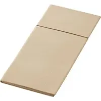 Duni Bio-Duniletto-Slim 40x33 cm natürliche braune Tischdecke | Packung (65 Stück)