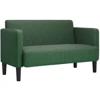 vidaXL Zweisitzer-Sofa Dunkelgrün 109 cm Cordstoff