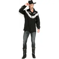 Coppens Herren Western Hemd Bobby, schwarz