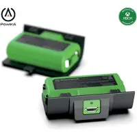 PowerA Play & Charge Kit, Xbox Series S, Xbox Series X, Spiele-Controllerbatterie, Schwarz, Grün, China, 1100 mAh, 120 mm