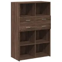 vidaXL Highboard Braun Eichen-Optik 80x42,5x124 cm Holzwerkstoff
