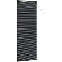 vidaXL Venezianische Jalousien Schwarz 175 x 95 cm Aluminium