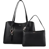 GUESS für Damen. HWBG9735230 2-in-1-Tragetasche ?Melody?, schwarz (OSFA), Lässig, Polyurethan