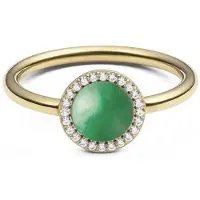Daniel Wellington Gold-Plated Ring With Jadeite And Crystals - Audrey Dw0040134
