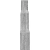 vidaXL Wandregal Wandhalterung Grau Sonoma 91,5 x 15 x 76 cm