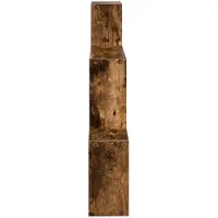 vidaXL Wandregal Wandhalterung Raucheiche 91,5 x 15 x 76 cm