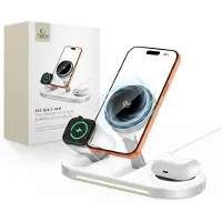 Tech-Protect A51 Arcticboost 3in1 Magnetic Magsafe Wireless Charger 25w Qi2.2 White