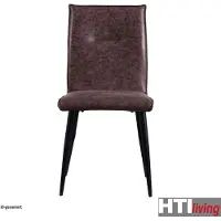 HTI Stuhl Salinas Antikbraun Vintage-Optik, 44,5x60x90 cm, Sitzhöhe 47 cm