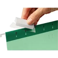Esselte Hængemappefane Esselte klar 50x15 mm m/indstik - (25 stk.)