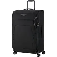 Samsonite Spark Sng Eco, Karre, Soft Shell, Schwarz, Kabine, 4 Rad/Räder, Zahlenschloss