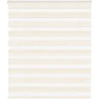 vidaXL Doppelrollo Marmorbeige 140x200cm Stoffbreite 135,9 cm Polyester