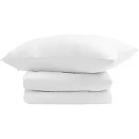 vidaXL Winterbettdecke mit Kissen 2 stk. Weiß Daunenfeder