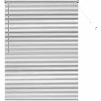 vidaXL Venezianische Jalousien Silber 220 x 125 cm Aluminium