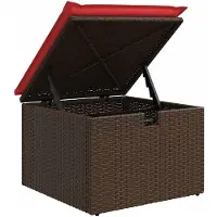vidaXL 9-tlg. Garten-Sofagarnitur mit Kissen Schwarz Poly Rattan