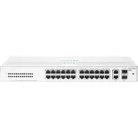 HP Aruba Networking Networking Instant On Switch 26p Gigabit 2p SFP 1430, Unmanaged, L2, Gigabit Ethernet (10/100/1000), Vollduplex, Rack-Einbau, 1U