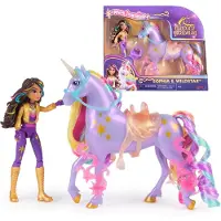 Unicorn Academy Anziehpuppe "Unicorn Academy - Sophia & Einhorn Wildstar", bunt, Puppen, Kinder, Kunststoff, Anziehpuppe, mit echter Mähne