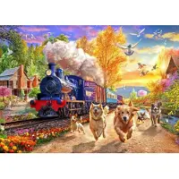 Bluebird Puzzle Hinter dem Zug 300 dlks