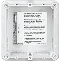 Legrand 350010 1-moduliger Unterputzkasten zum Einbau der SFERA-Türstationen