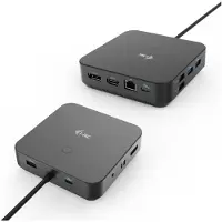 I-Tec USB-C HDMI Dual DP Docking Station with Power Delivery 100 W, Kabelgebunden, USB 3.2 Gen 1 (3.1 Gen 1) Type-C, 10,100,1000 Mbit/s, Schwarz, 10 Gbit/s, 144 Hz