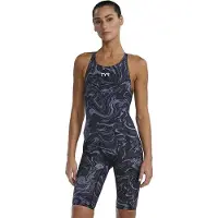 Tyr Tresher Hydrophobic Offener Rücken Wettkampfbadeanzug Grau 22 Damen Grau 22