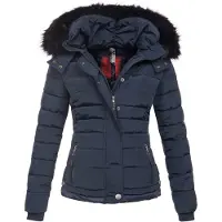 NAVAHOO "Chloe" hochwertige Winterjacke mit abnehmbarer Kapuze