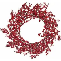 Krist+ Weihnachtskranz Rot Kunststoff 48 x 10 x 48 cm (6 Stück)