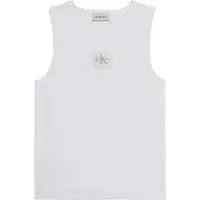 Calvin Klein Jeans Tanktop "A - WVN LBL 2X2 CTTN" Mit Rundhalsausschnitt