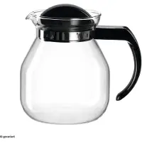 Montana Teekanne CONTENT 1 l, Schwarz/Transparent