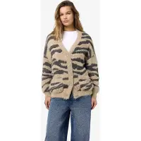Noisy May Strickjacke "NMFLYNN L/S V-NECK KNIT CARDIGAN NOOS" Materialmix, loose fit
