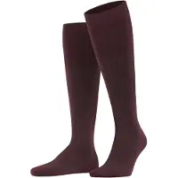 Falke Kniestrümpfe "Shadow", Herren, Gr. 43-44, rot (rioja (8594)), Obermaterial: 93% Baumwolle CO. 7% Polyamid PA., Socken Kniestrümpfe