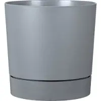 Scheurich Übertopf "39/235 PLANO+" Pflanzgefäß aus Kunststoff, ØxH: 38,7x38 cm